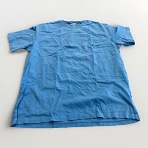 Duluth Trading Longtail T Mens Blue Front Pocket Short Sleeve T-Shirt Size XL